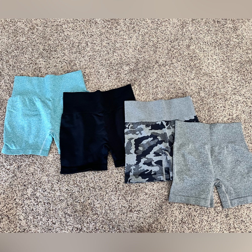 Compression biker shorts
